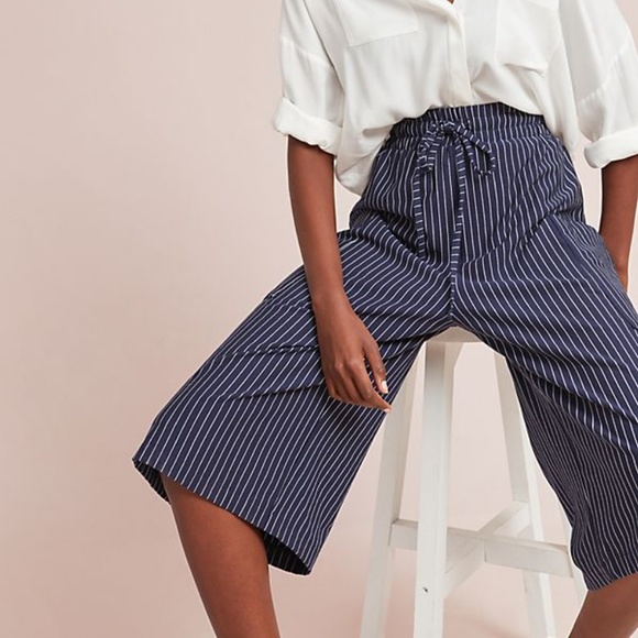 Anthropologie Pants - Anthropologie Stonington Stripe Wide Leg Pants M